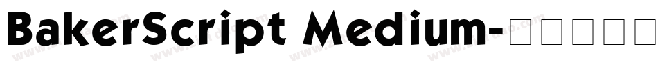 BakerScript Medium字体转换